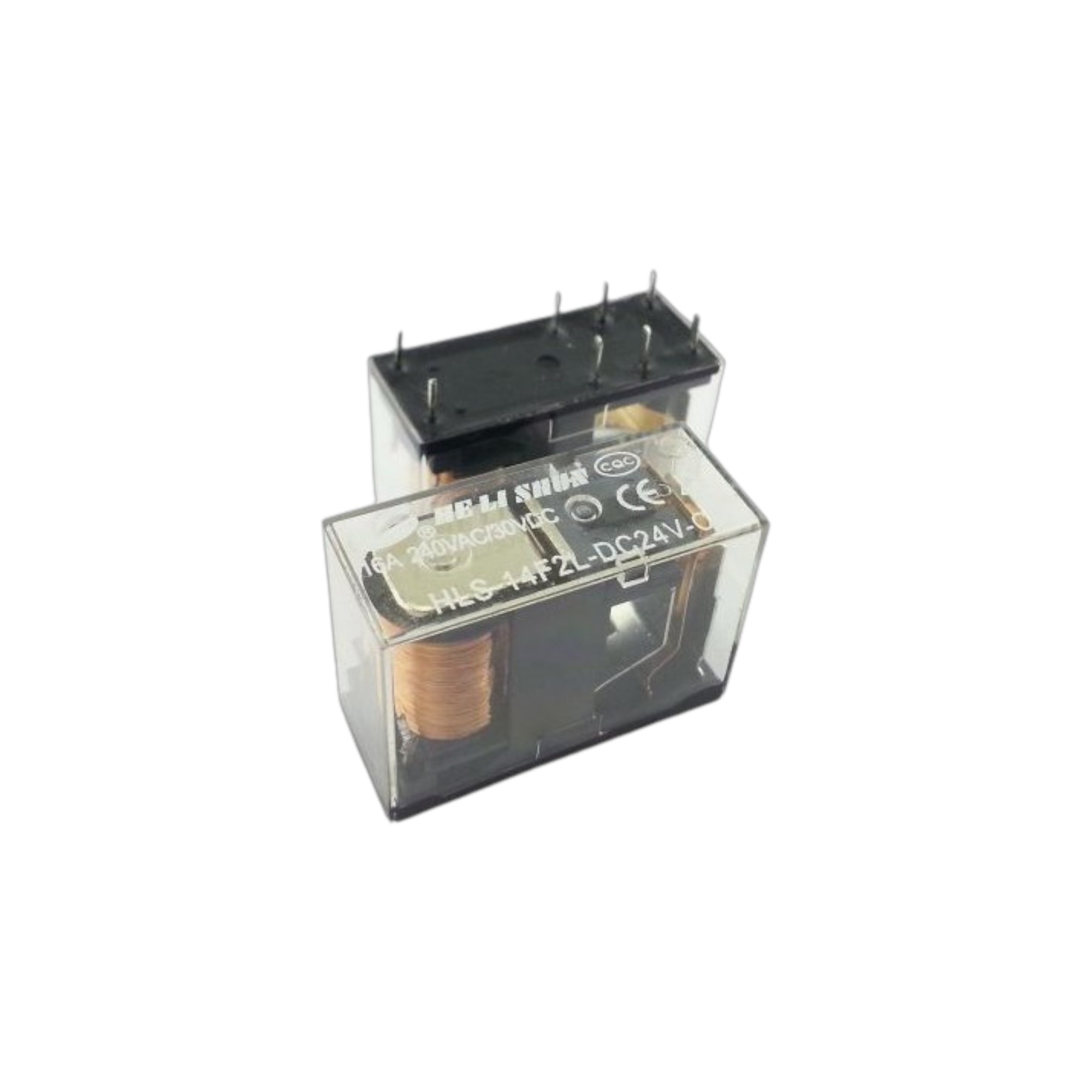 HLS-14F2L-DC24V-C 24V 16A 8 Pin TEK KONTAK ŞEFFAF PCB RÖLE