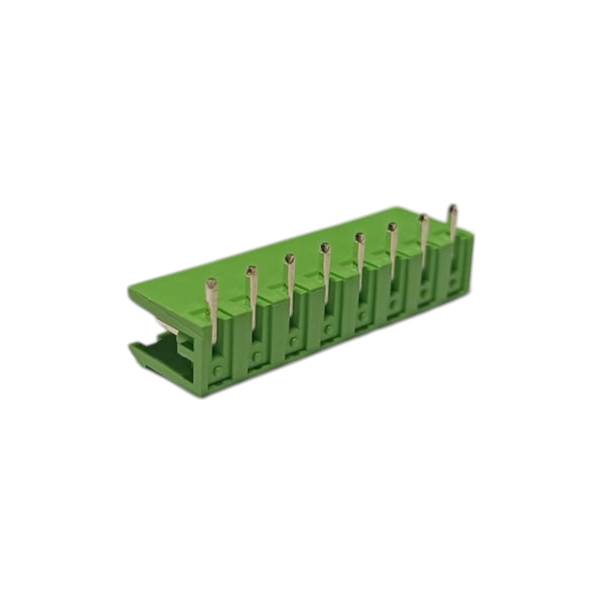 8 Pin 7.62mm 90° Yeşil Klemens Takımı (erkek+dişi)