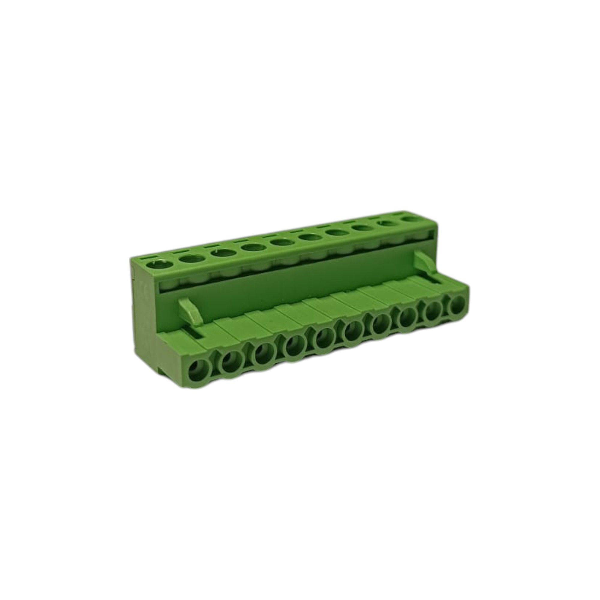 10 Pin 7.62mm 90° Yeşil Klemens Takımı (erkek+dişi)