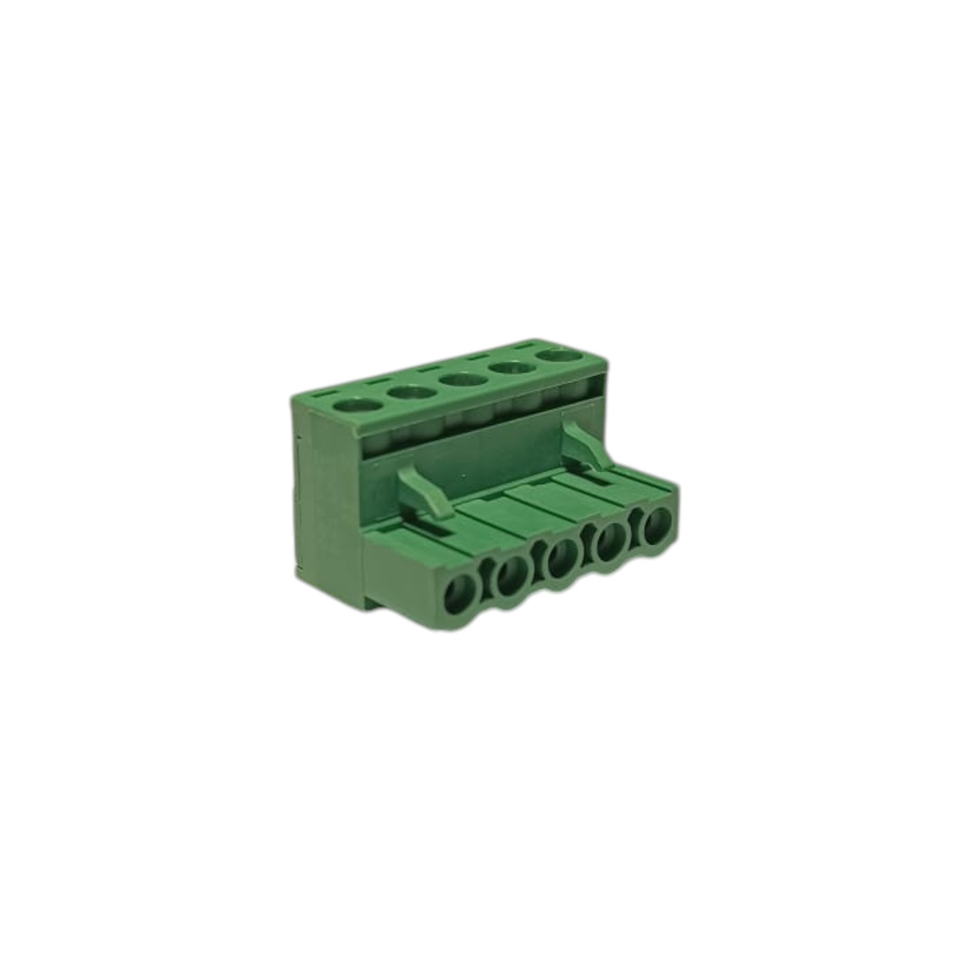 5 Pin 7.62mm 90° Yeşil Klemens Takımı (erkek+dişi)