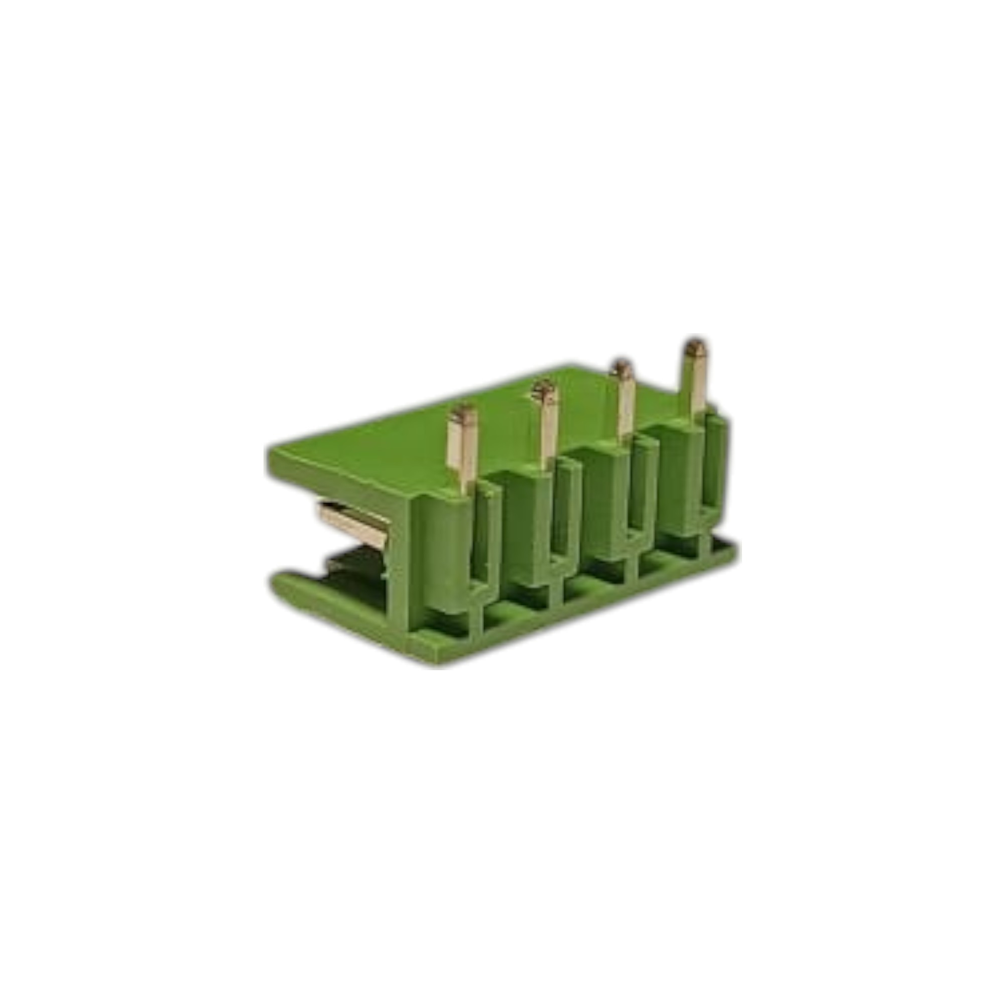 4 Pin 7.62mm 90° Yeşil Klemens Takımı (erkek+dişi)