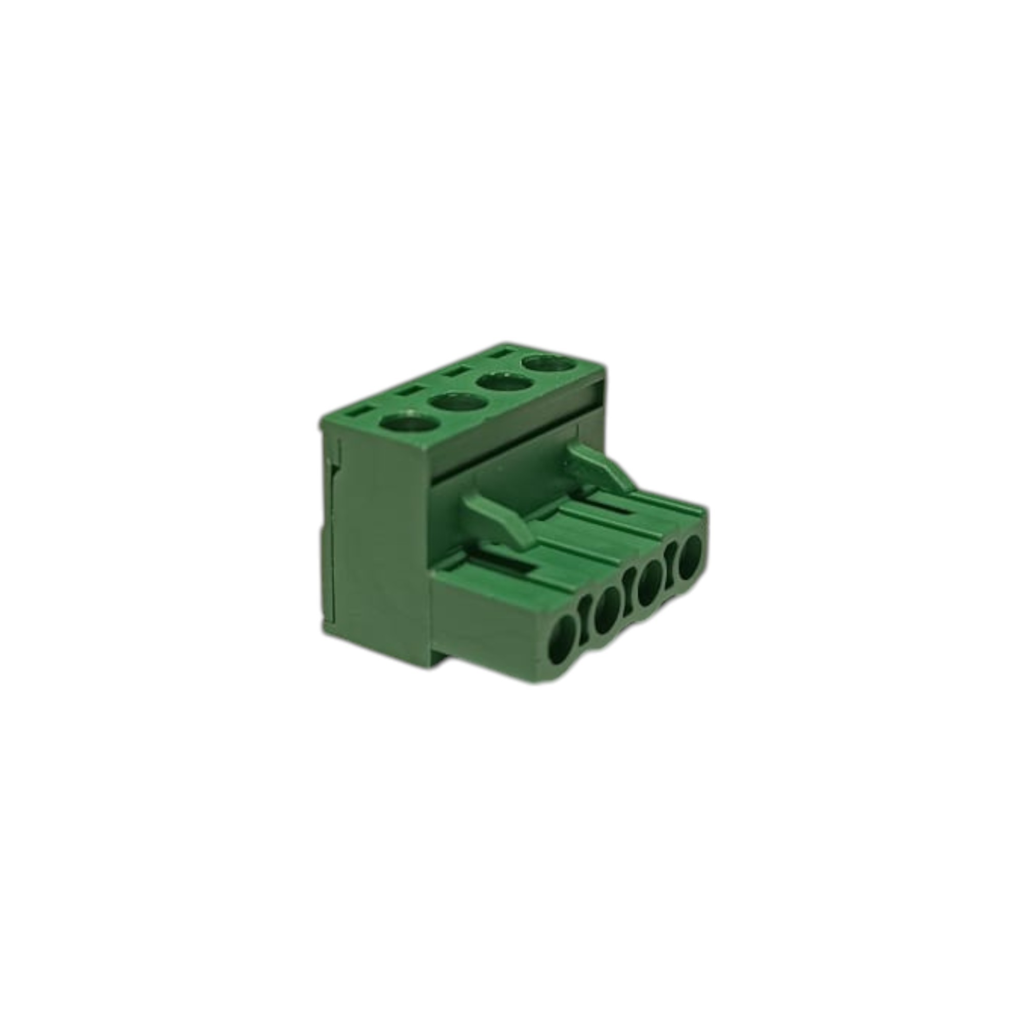 4 Pin 7.62mm 90° Yeşil Klemens Takımı (erkek+dişi)