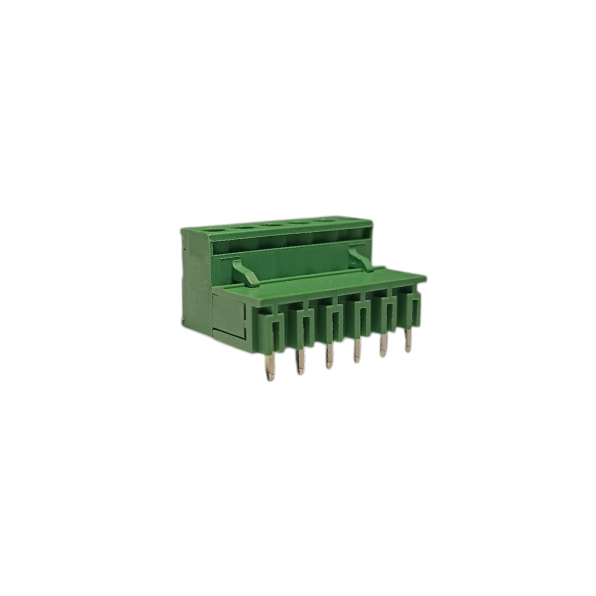 6 Pin 7.62mm 90° Yeşil Klemens Takımı (erkek+dişi)