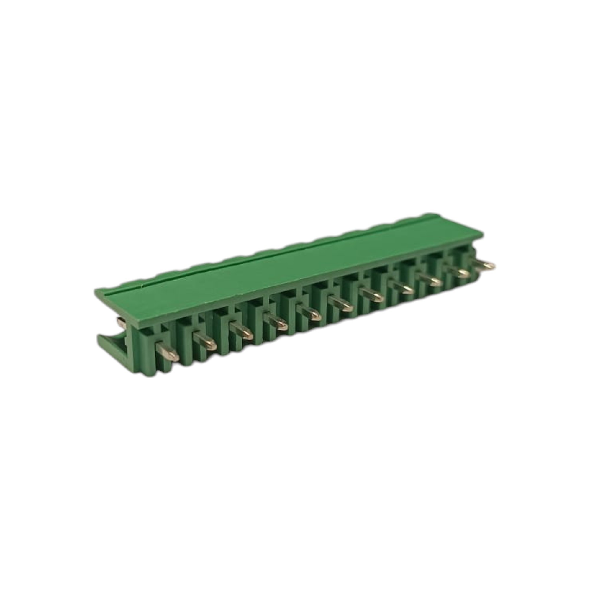 11 Pin 7.62mm 180° Yeşil Klemens Takımı (erkek+dişi)