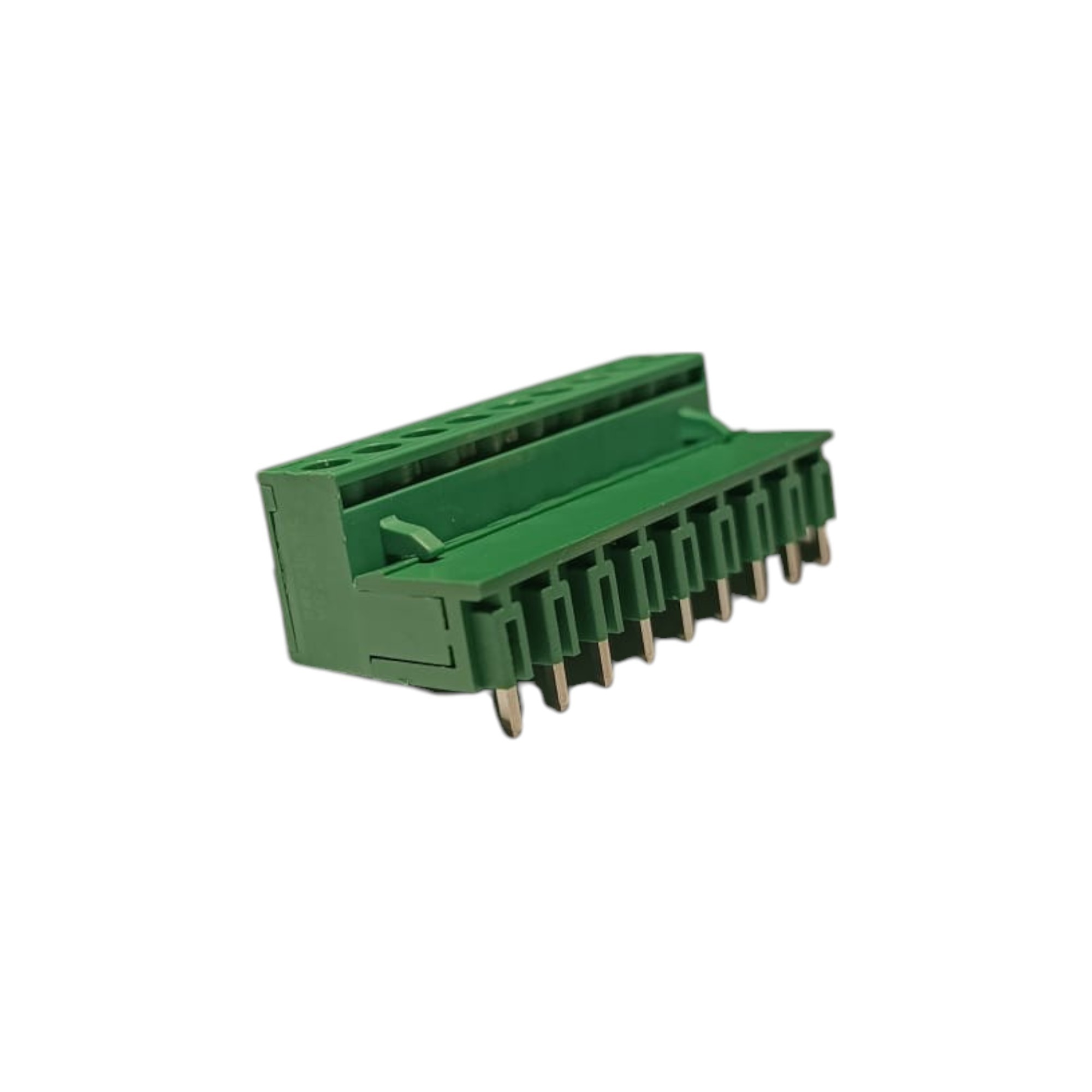 9 Pin 7.62mm 90° Yeşil Klemens Takımı (erkek+dişi)