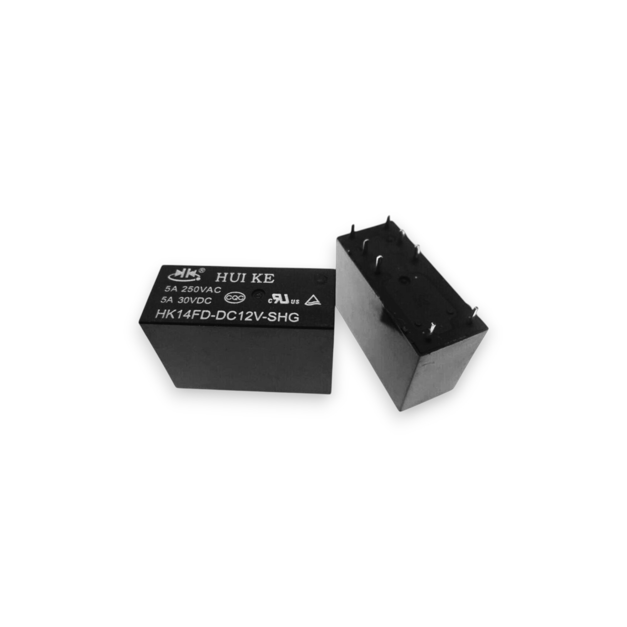 HK14FD-DC12V-SHG 12V 5A 4052 Çift Kontak Röle Huike