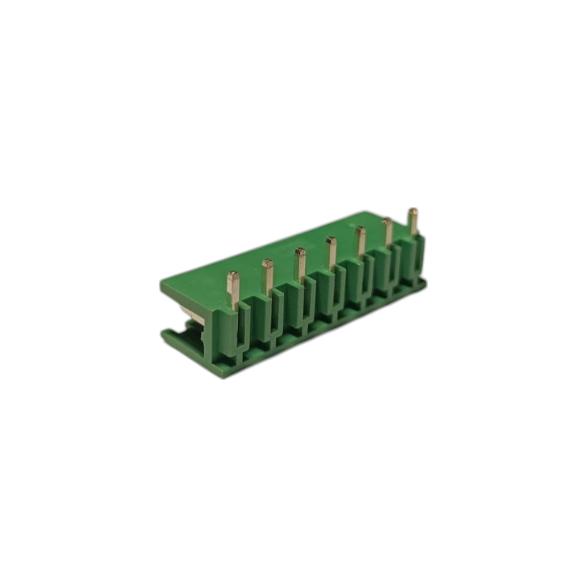 7 Pin 7.62mm 90° Yeşil Klemens Takımı (erkek+dişi)