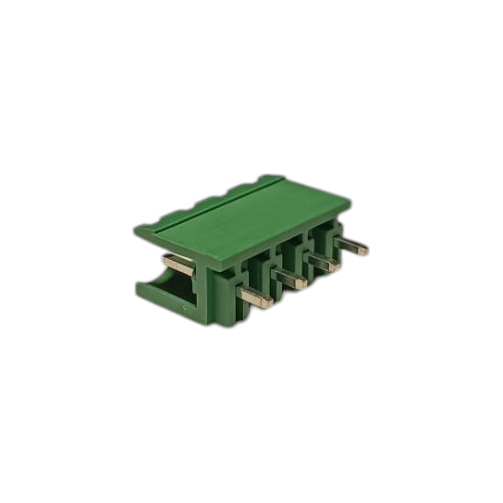 4 Pin 7.62mm 180° Yeşil Klemens Takımı (erkek+dişi)
