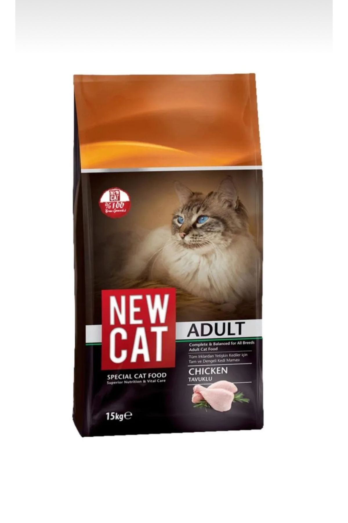 NEW CAT TAVUKLU YETİŞKİN KEDİ MAMASI 15 KG