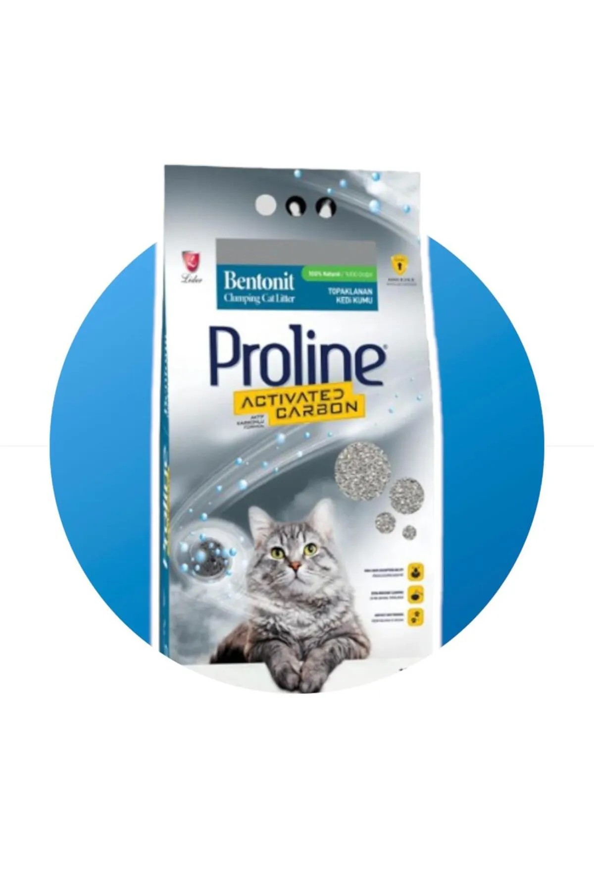 Proline Aktif Karbonlu Bentonit Kedi Kumu 10 Lt