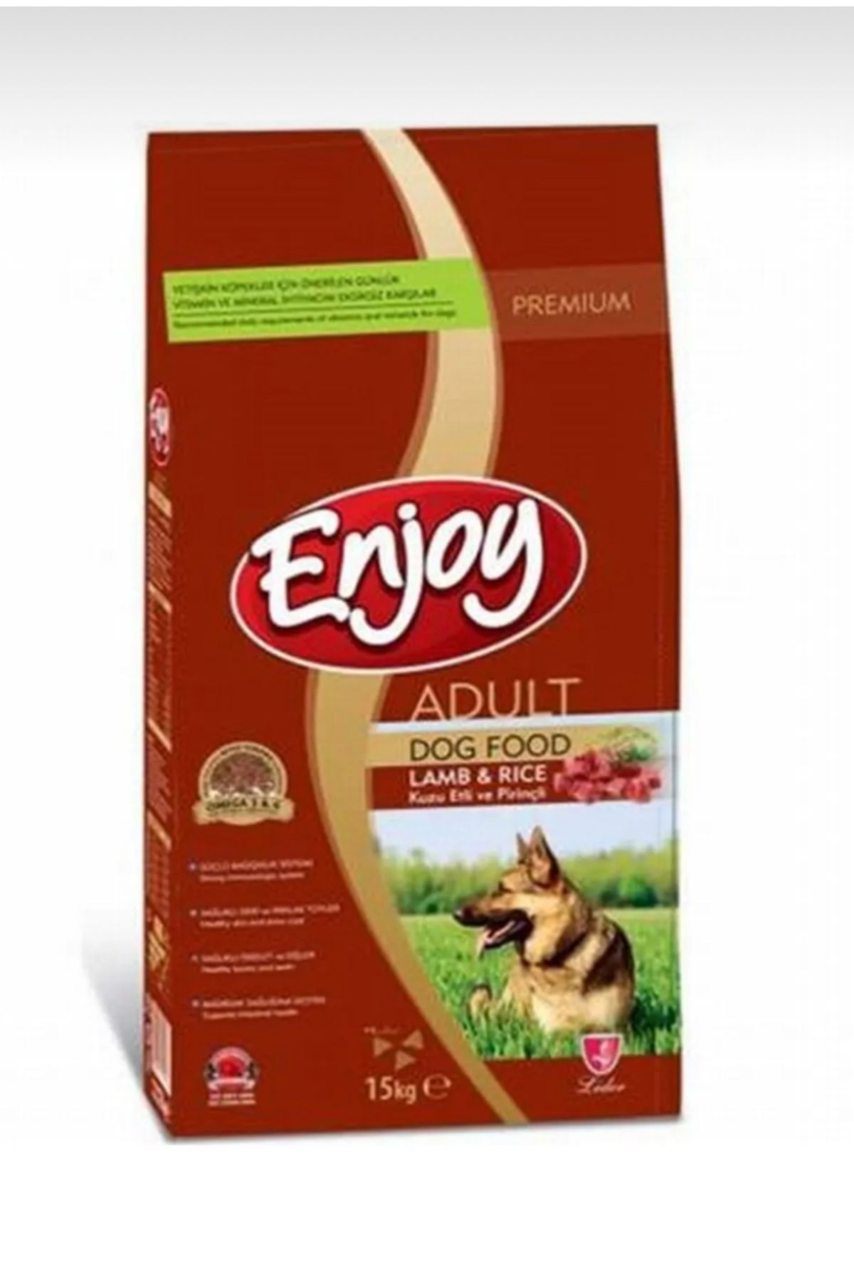 ENJOY Kuzu etli ve pirinçli yetişkin köpek maması 15 kg