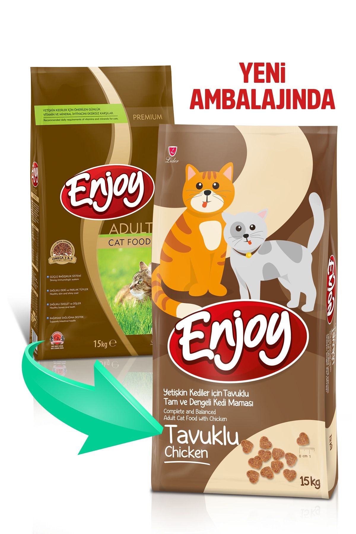 Enjoy Tavuklu Yetişkin Kedi Maması 15 KG