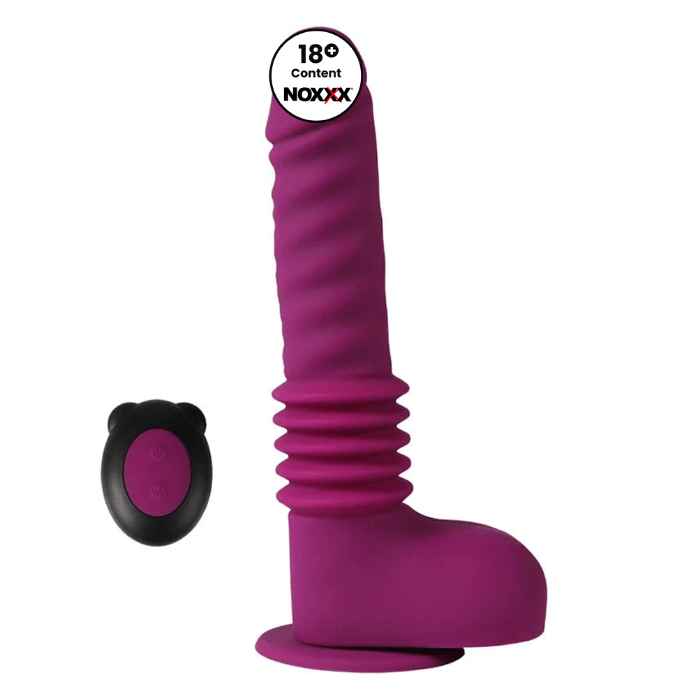 İleri Geri Hareketli Titreşimli Uzaktan Kumandalı Dildo Mor