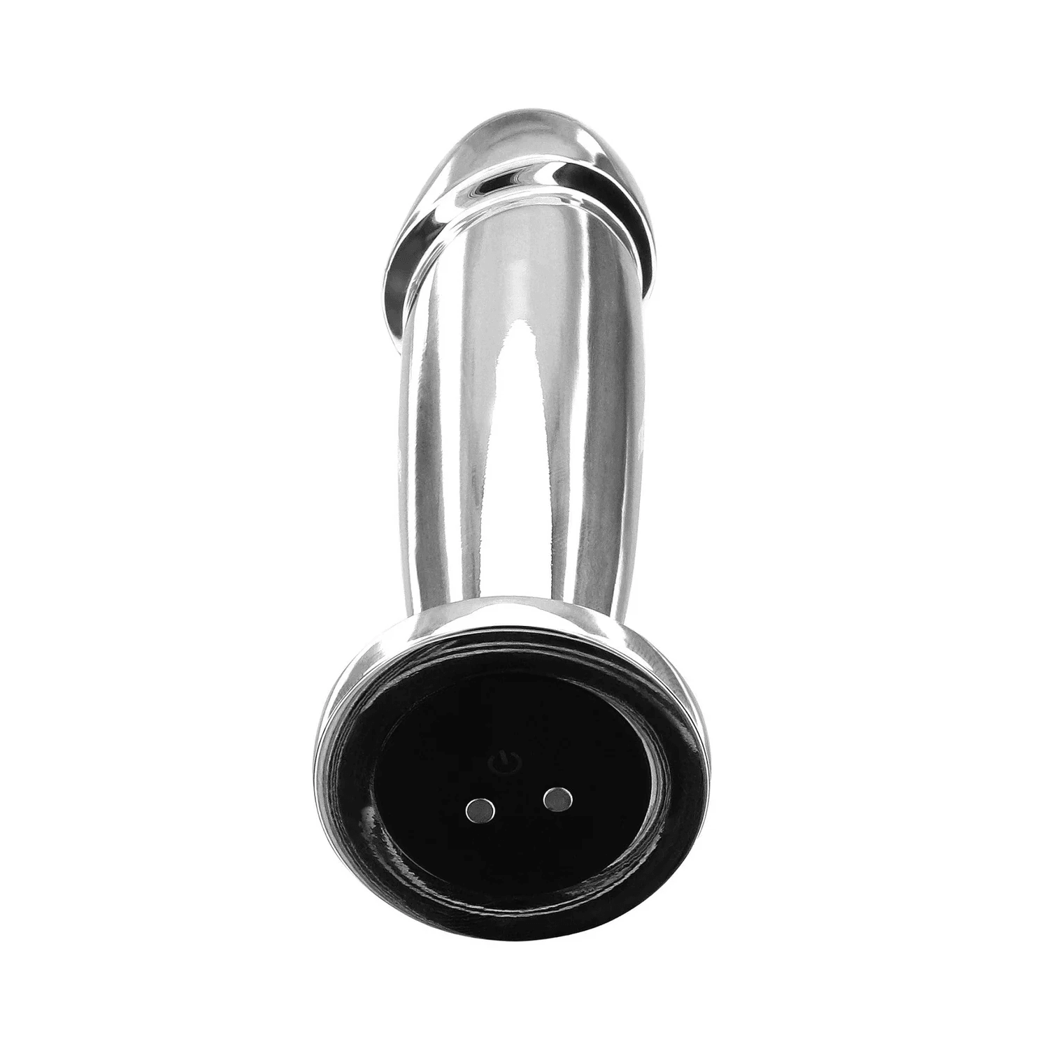 NOXXX 12 cm Rechargeable Vibrating Stainless Steel Anal Plug – 10 Vibration Modes