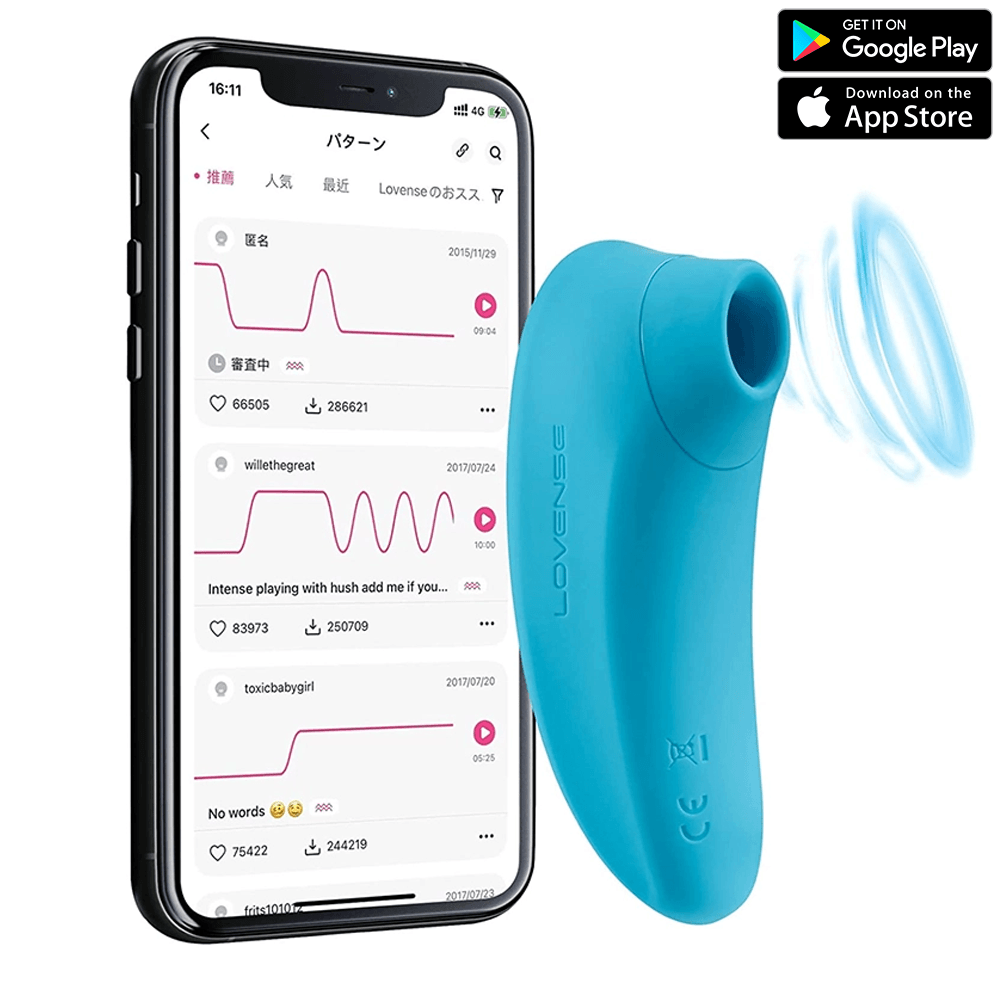 Lovense Tenera Telefon Kontrollü Klitoral Vakum Vibratör