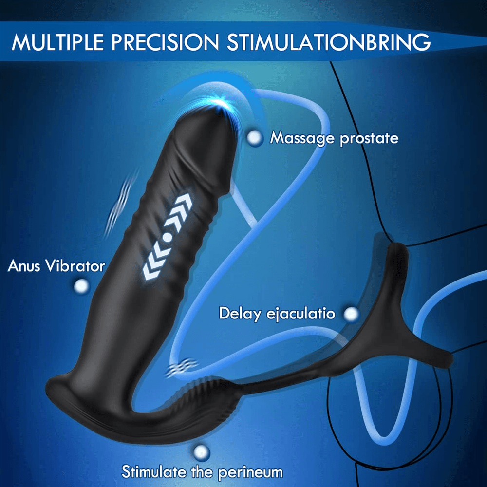 NOXXX Thrusting Anal Prostate Vibrator with Cock Ring – App & Remote Controlled