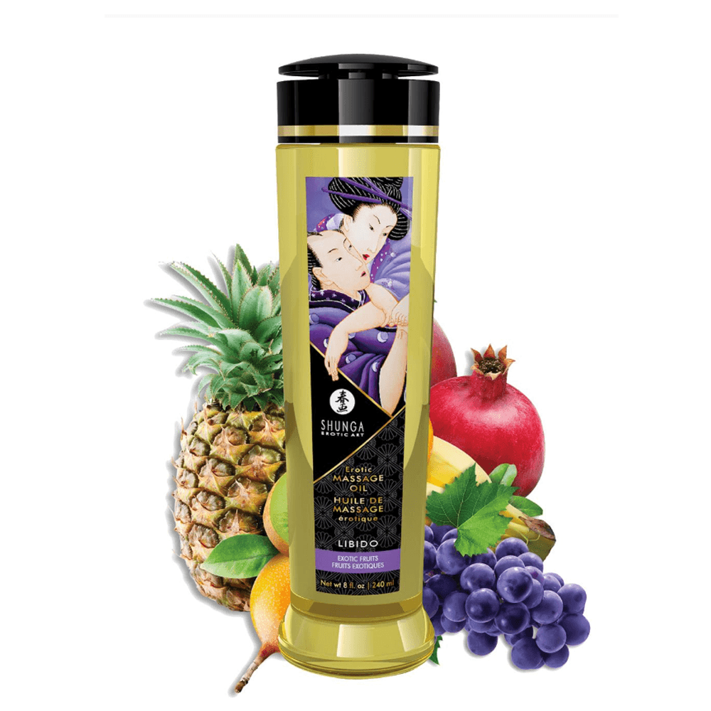 Shunga Exotic Fruits Libido Massage Oil 240 ml/8oz