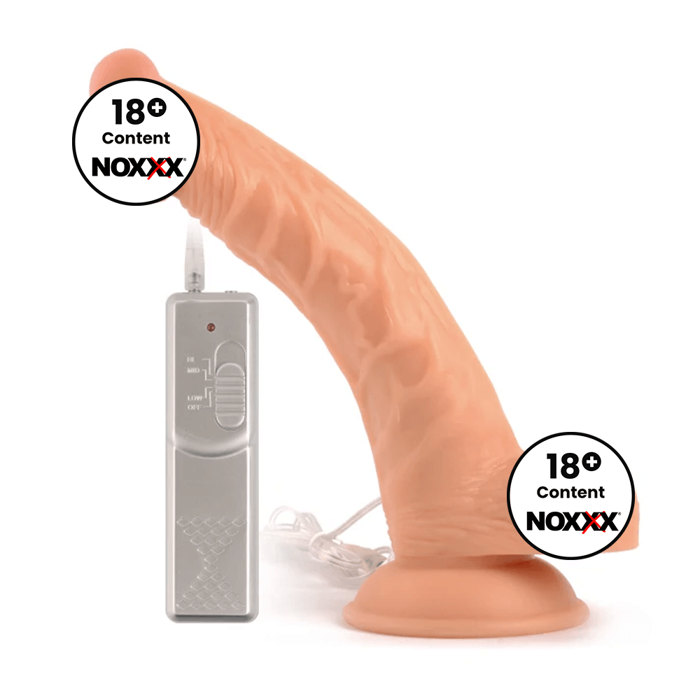 Mr. Rude 9” Eğik Titreşimli Gerçekçi Dildo 23 cm Ten