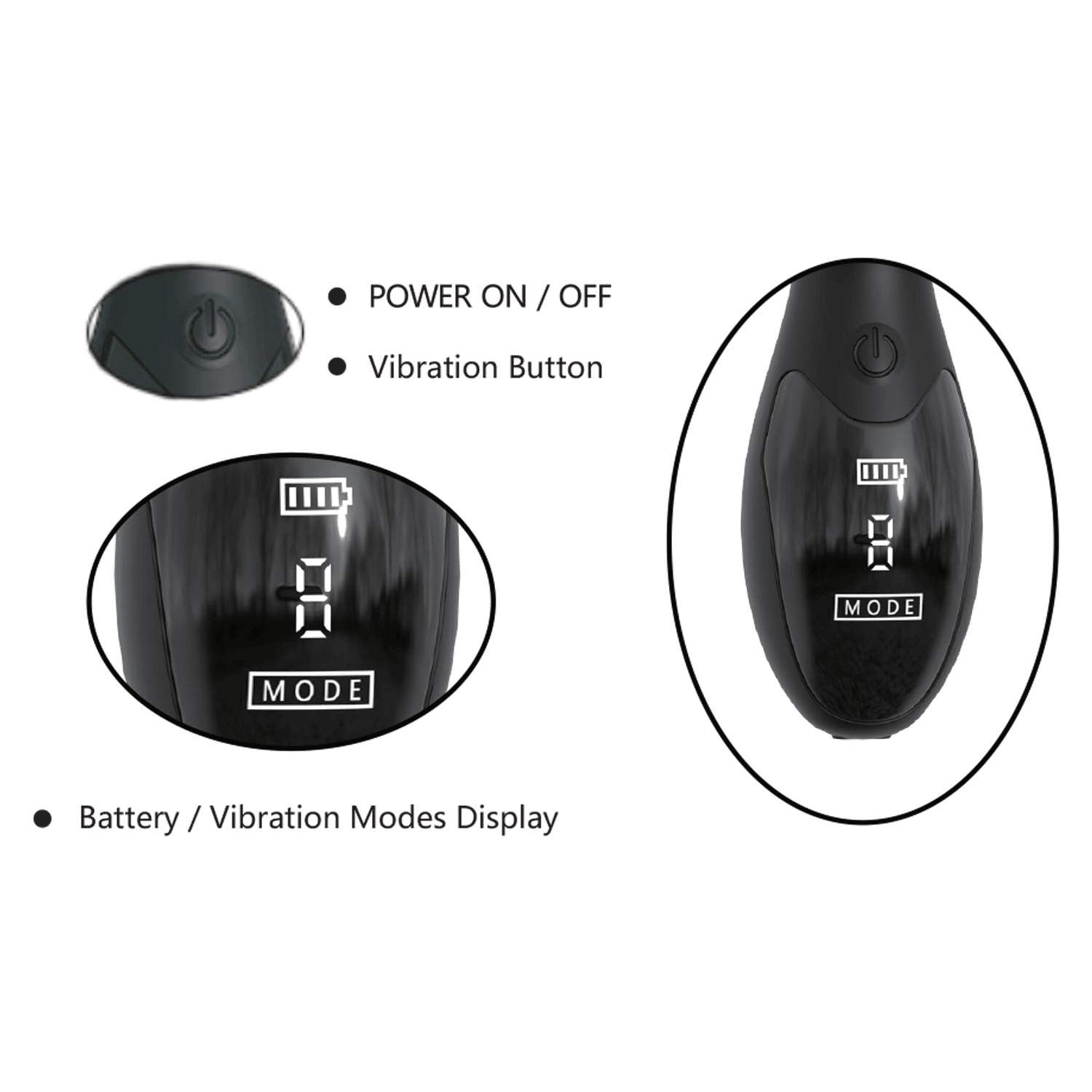 Obsidian – LCD Ekranlı Anal Vibratör