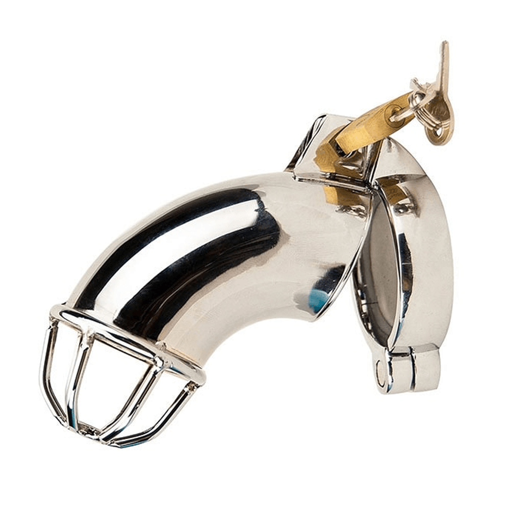 ManSecure Steel Cock Cage – 9 cm Chastity Device