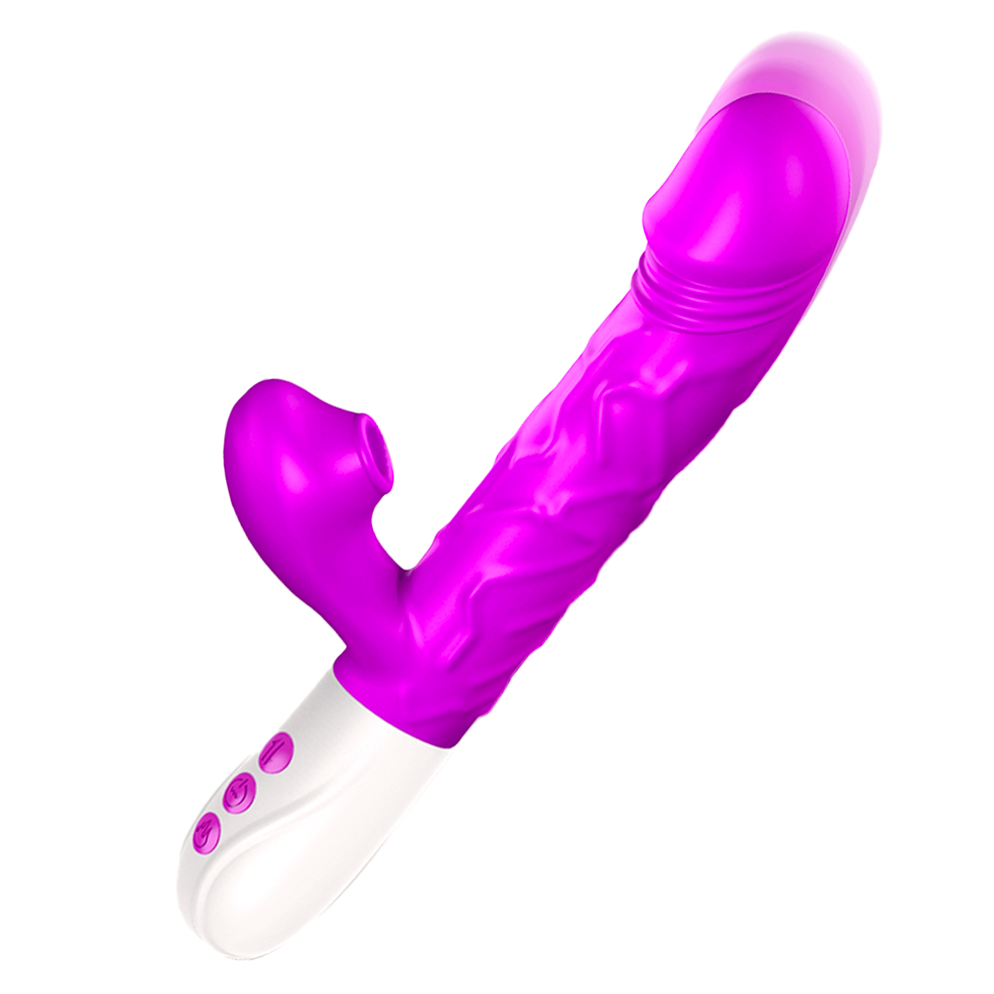 Amethyst İleri Geri Hareketli Isıtmalı Emme Özellikli Rabbit Vibratör