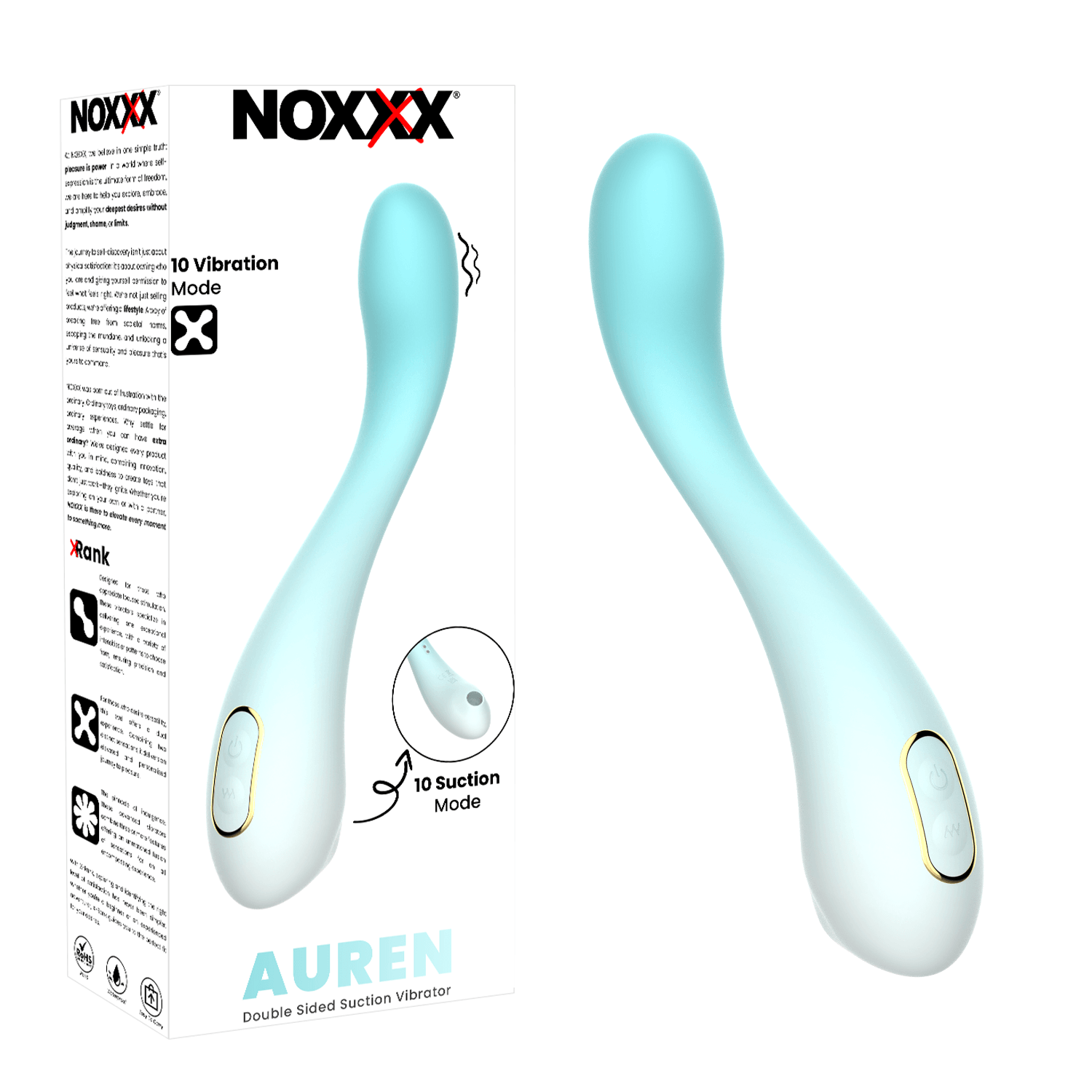 NOXXX Auren – Çift Taraflı Vakumlu ve Titreşimli Vibratör
