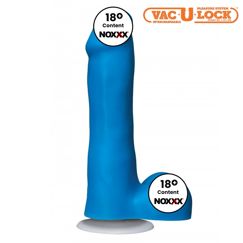 American Pop! Icon Slim Vac-U-Lock Özellikli Dildo 16.5 cm Mavi