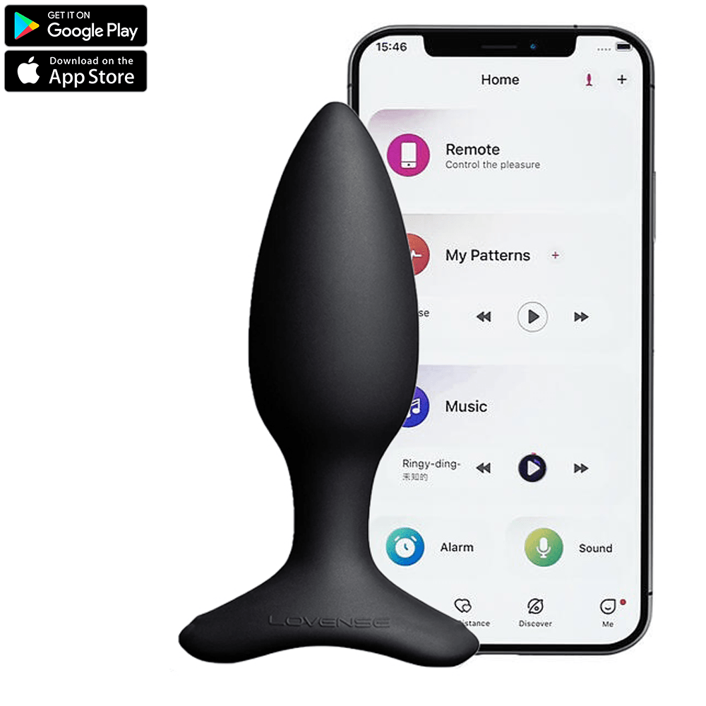 Lovense Hush 2 Telefon Kontrollü Titreşimli Anal Plug 1.5 inch