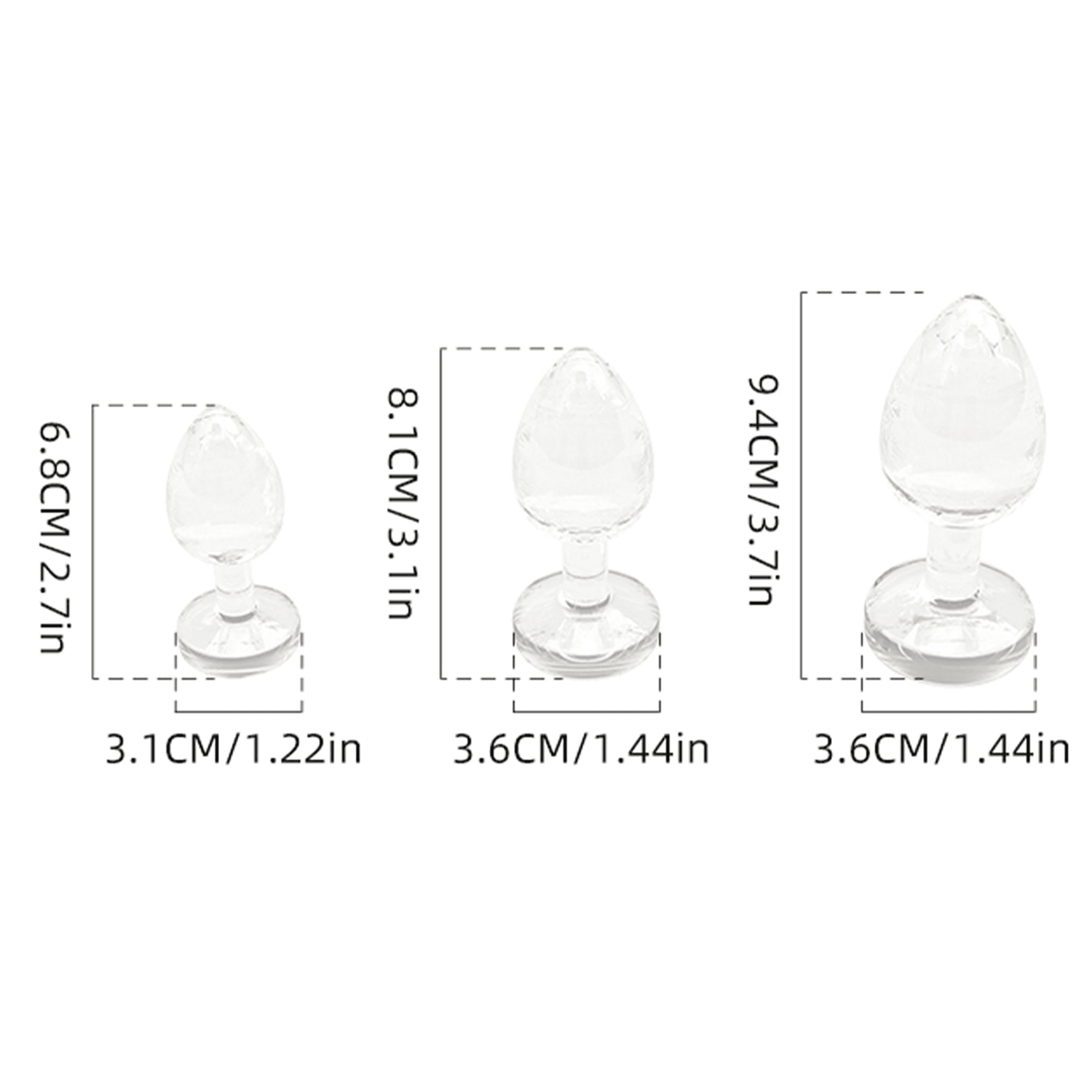 NOXXX Ice Mold Set – Anal Plug Shape (3 Sizes)