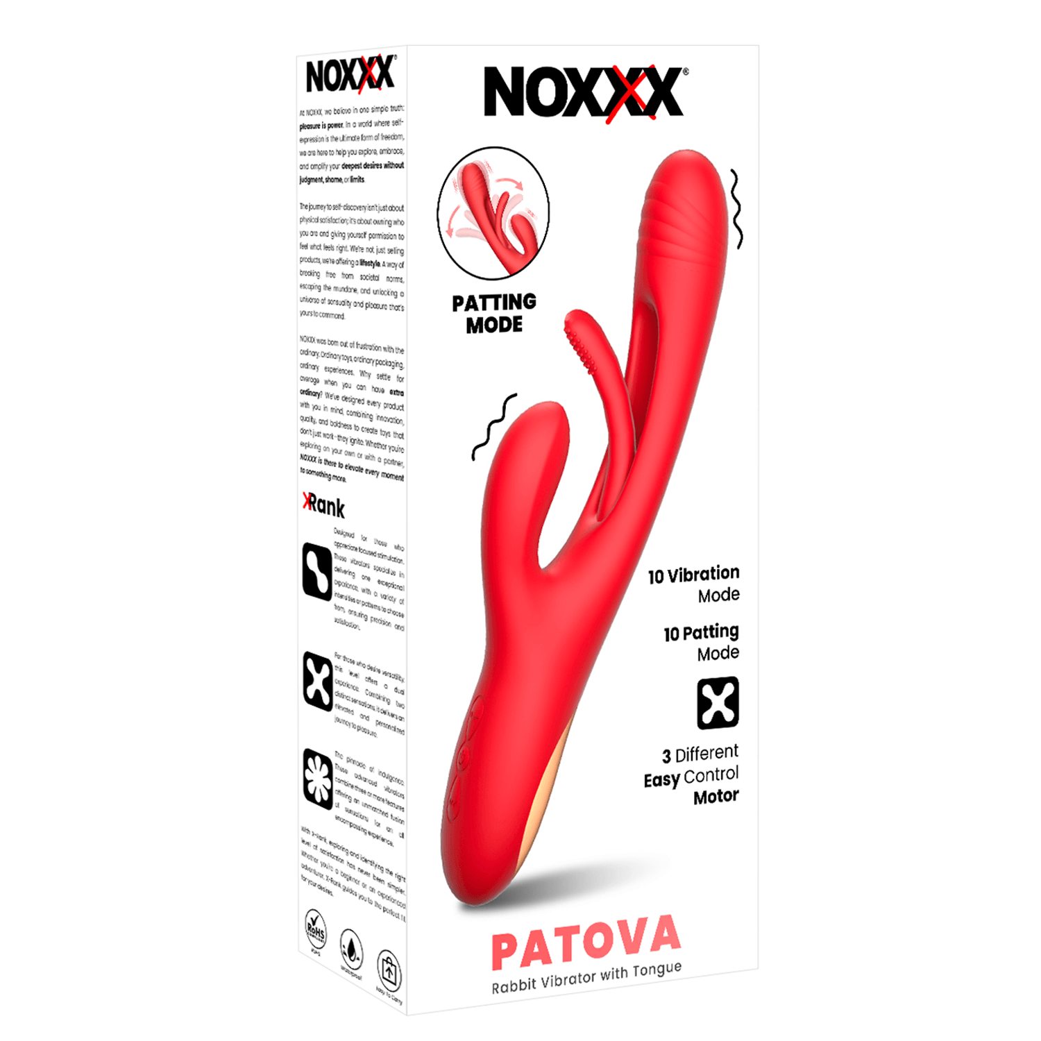 PATOVA Üç Motorlu Patlayan ve Titreşimli Tavşan Vibratör – 24 cm
