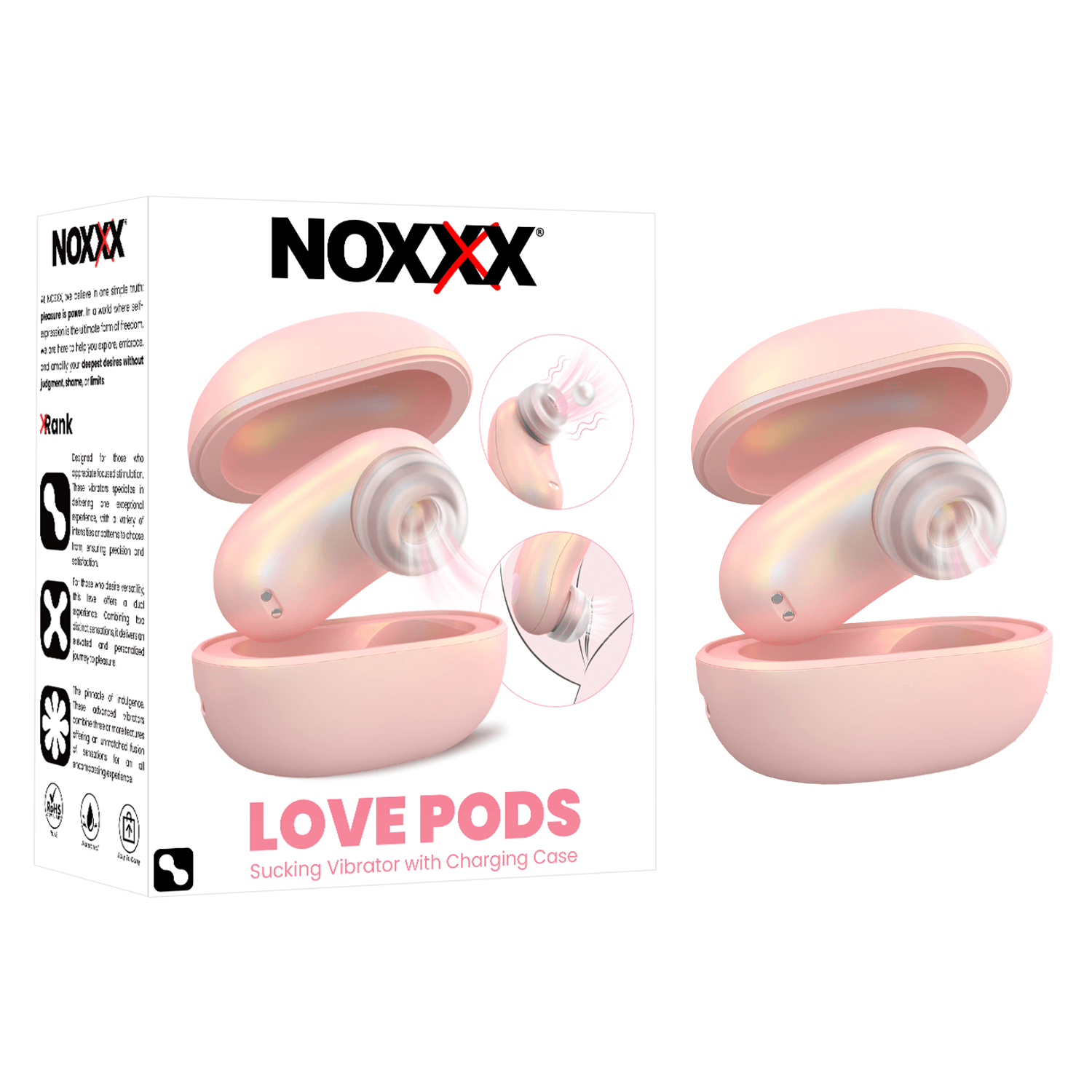 NOXXX Love Pods – Şarj Kutulu Emme Özellikli Vibratör