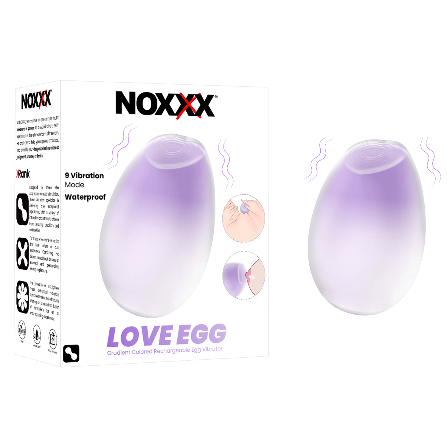 NOXXX Love Egg – Degrade Renkli Mini Vibratör