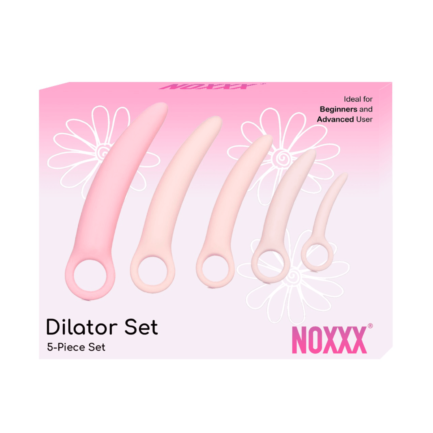 NOXXX 5-Piece Vaginal Dilator Set for Vaginismus & Kegel Exercises