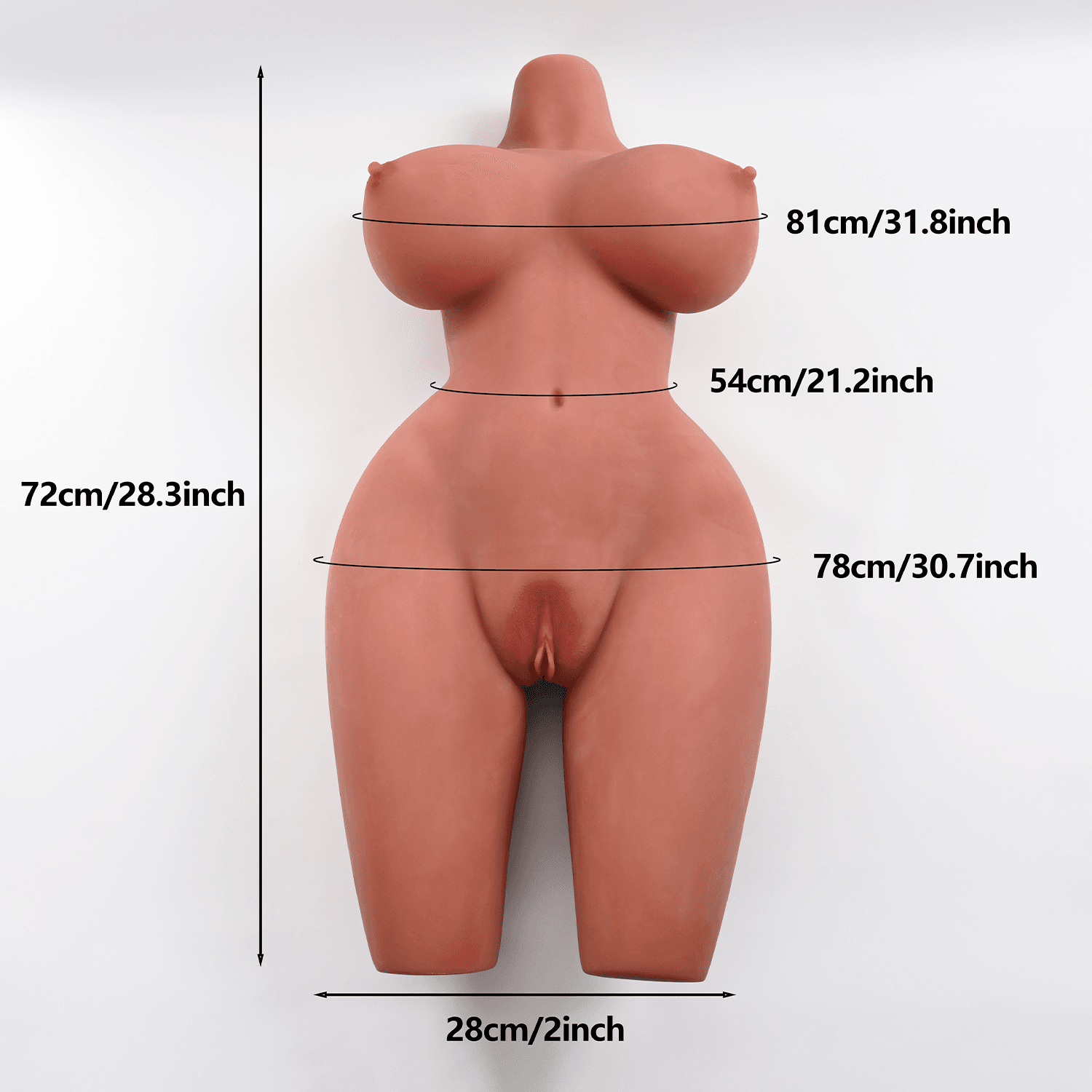 NOXXX Stunner Torso – Yarım Vücut Gerçekçi Mastürbatör – 23 kg