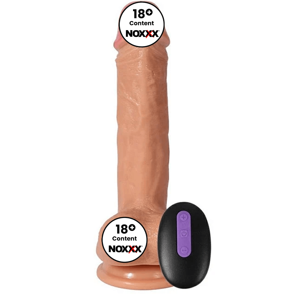 Amber Uzaktan Kumandalı Titreşimli Şarjlı Realistik Dildo 21 cm