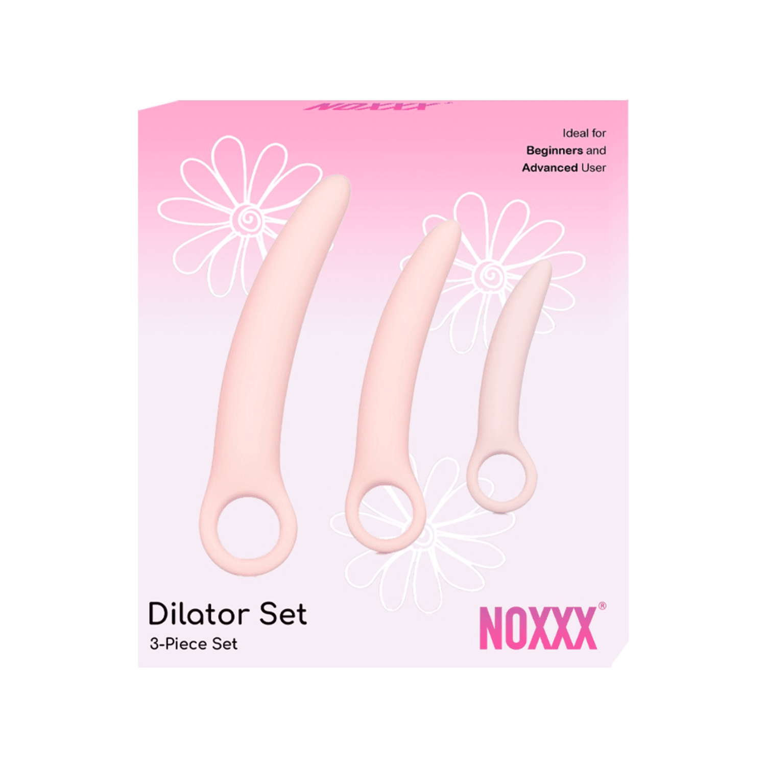 NOXXX 3-Piece Vaginal Dilator Set for Vaginismus & Kegel Exercises