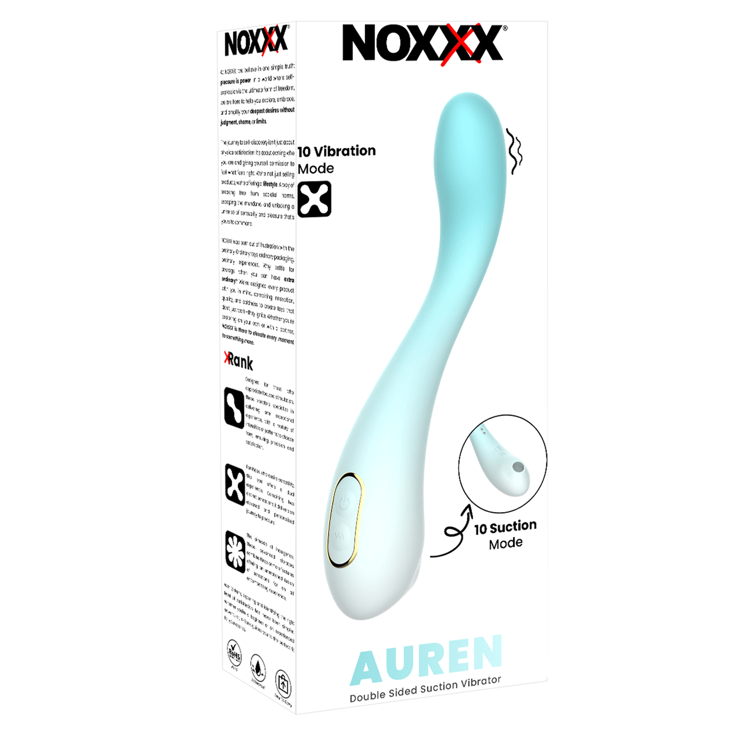 NOXXX Auren – Çift Taraflı Vakumlu ve Titreşimli Vibratör