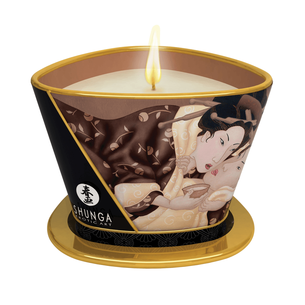 Shunga Massage Candle 170 ml/5.7oz - Intoxicating Chocolate