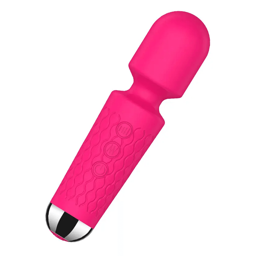 Mini Şarjlı Pembe Wand Vibratör