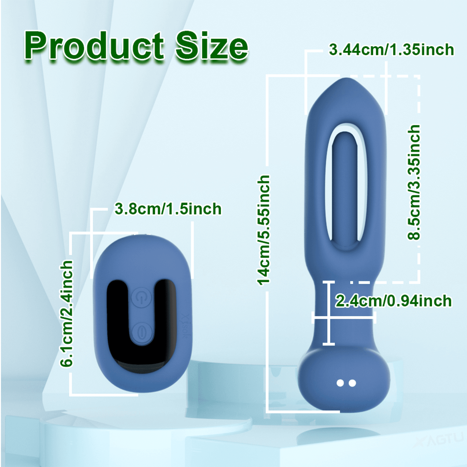 A-Heros PAT PAT – Uzaktan Kumandalı Parmak ve Titreşimli Anal Vibratör – 14 cm