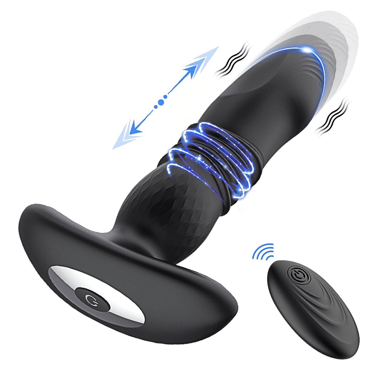A-Heros Bliss Bud Wearable Thrusting Anal Vibrator – Remote Control, 10 Vibration Modes