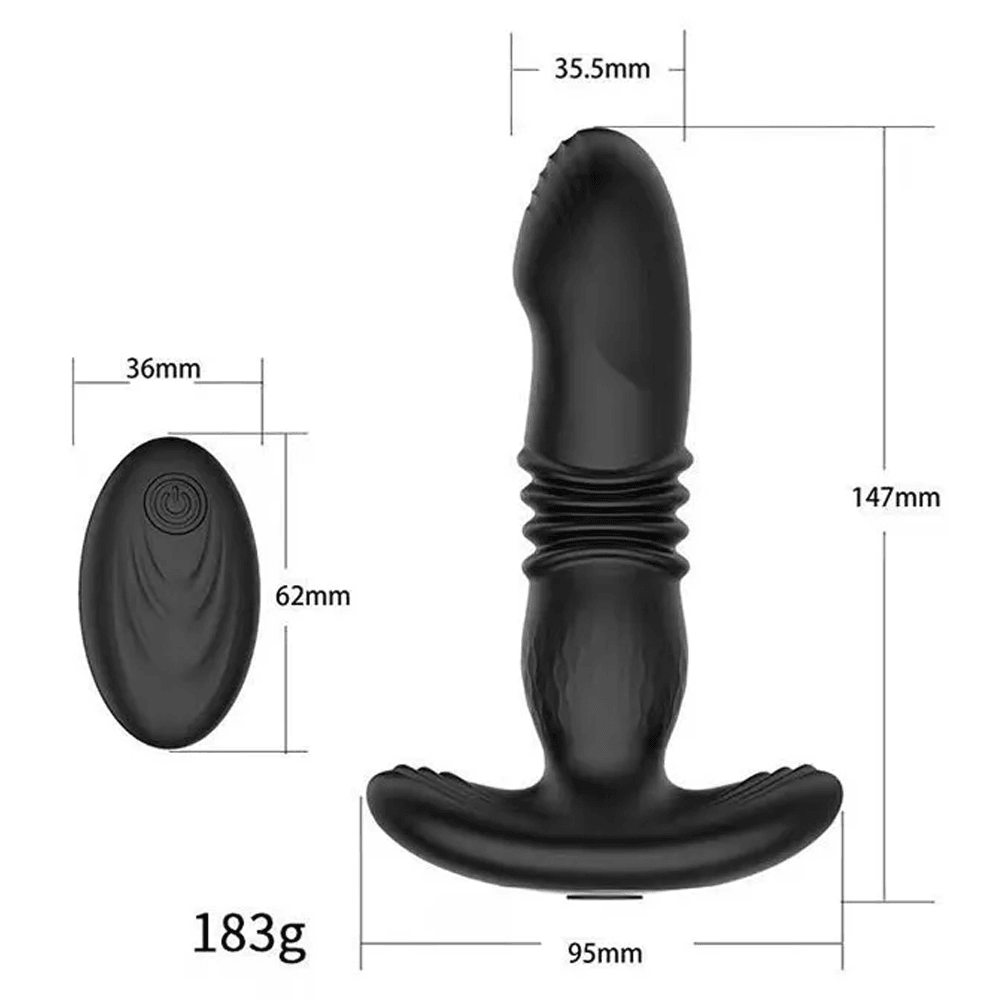 A-Heros Bliss Bud Wearable Thrusting Anal Vibrator – Remote Control, 10 Vibration Modes