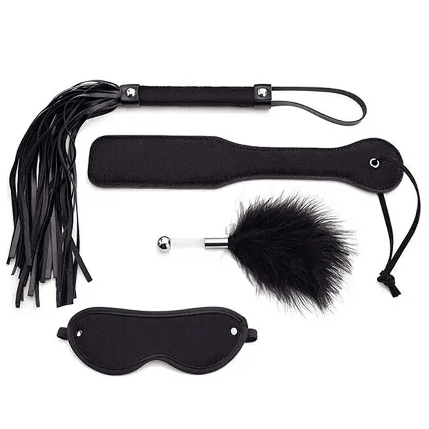 Limitless Whip Duo Kırbaç Şaplak Maske ve Tüy Seti