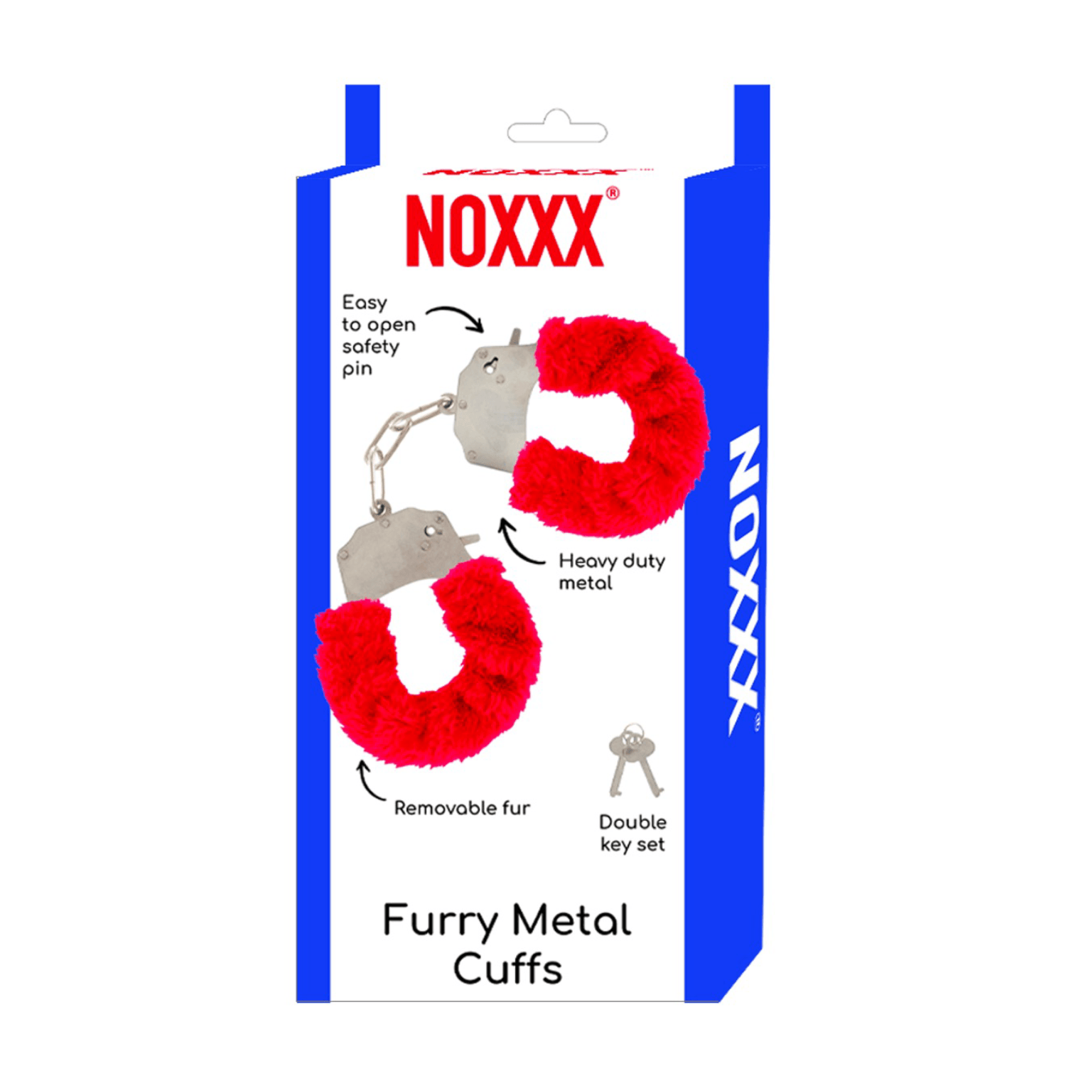 NOXXX Purple Furry Metal Handcuffs