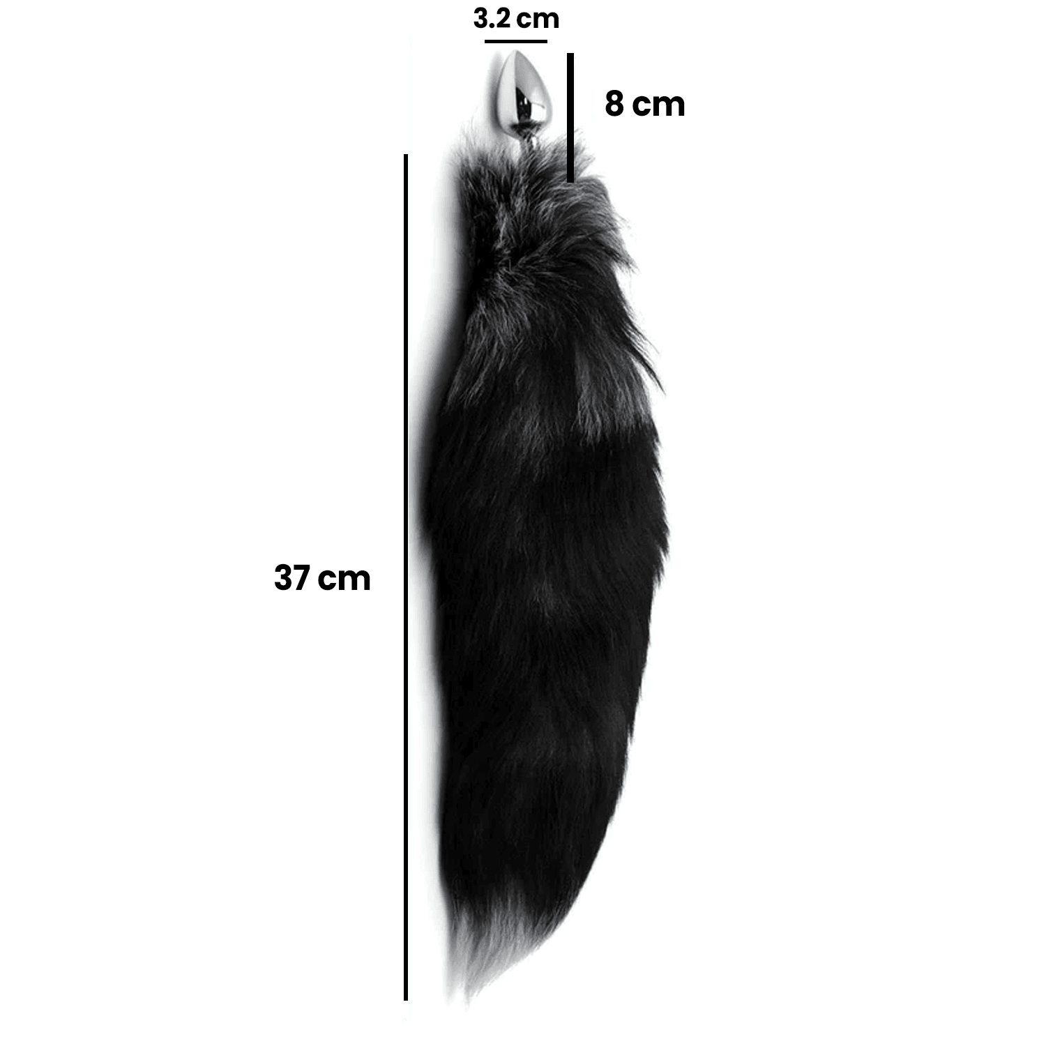 NOXXX Fox Tail Stainless Steel Anal Plug