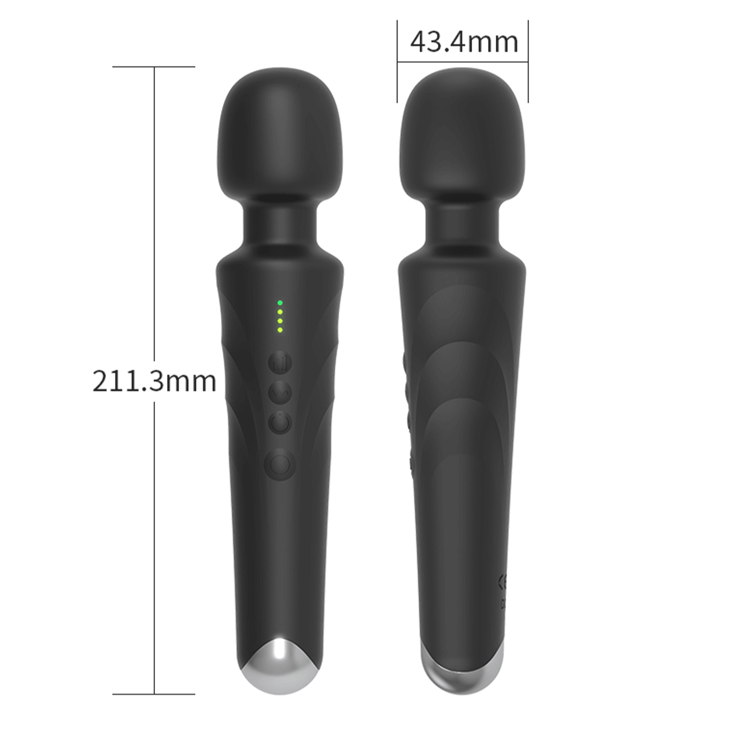 ZYRO – LED Göstergeli Güçlü Sessiz Wand Vibratör – 20 Mod & 8 Hız Seviyesi
