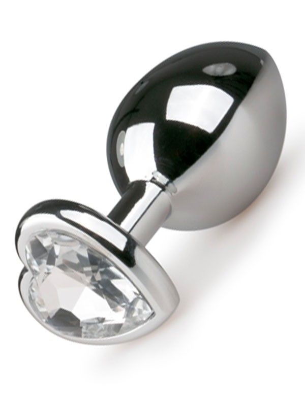 NOXXX Small Stainless Steel Anal Plug – Heart-Shaped Jewel Base