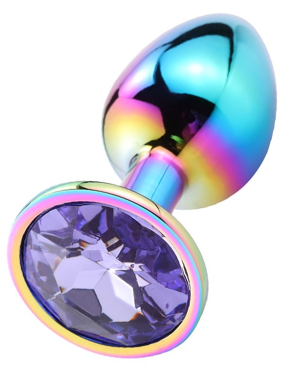 NOXXX Large Stainless Steel Anal Plug – Multicolor Jewel Base