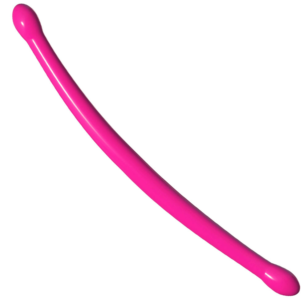 Whammy 44 Cm Esnek Çift Başlı Silikon Dildo Pembe