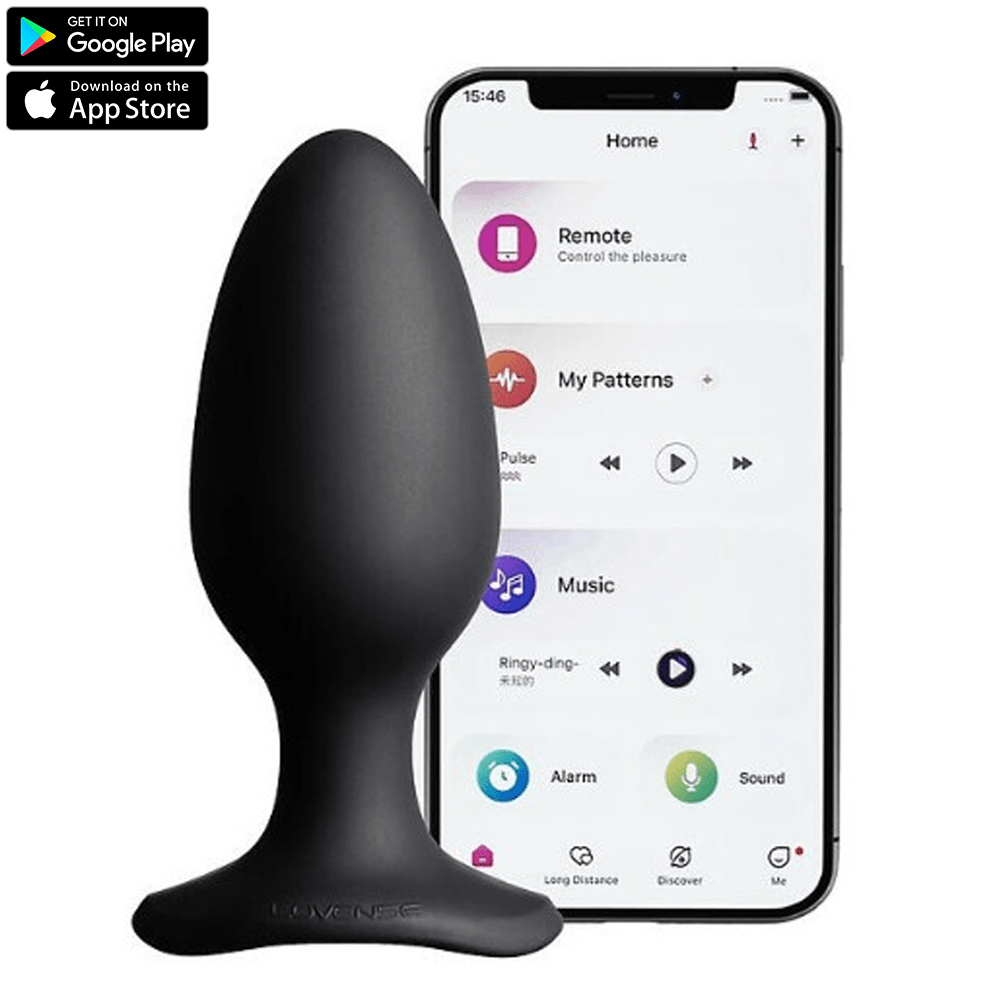 Lovense Hush 2 Telefon Kontrollü Titreşimli Anal Plug 2.25 inch